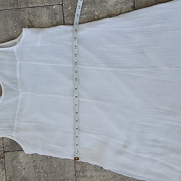 Leifsdottir Anthropologie Cotton White High-Low Midi Dress Sz XS - Picture 12 of 14